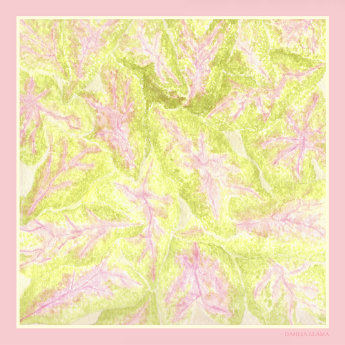 Caladiums in Sunlight Silk Scarf
